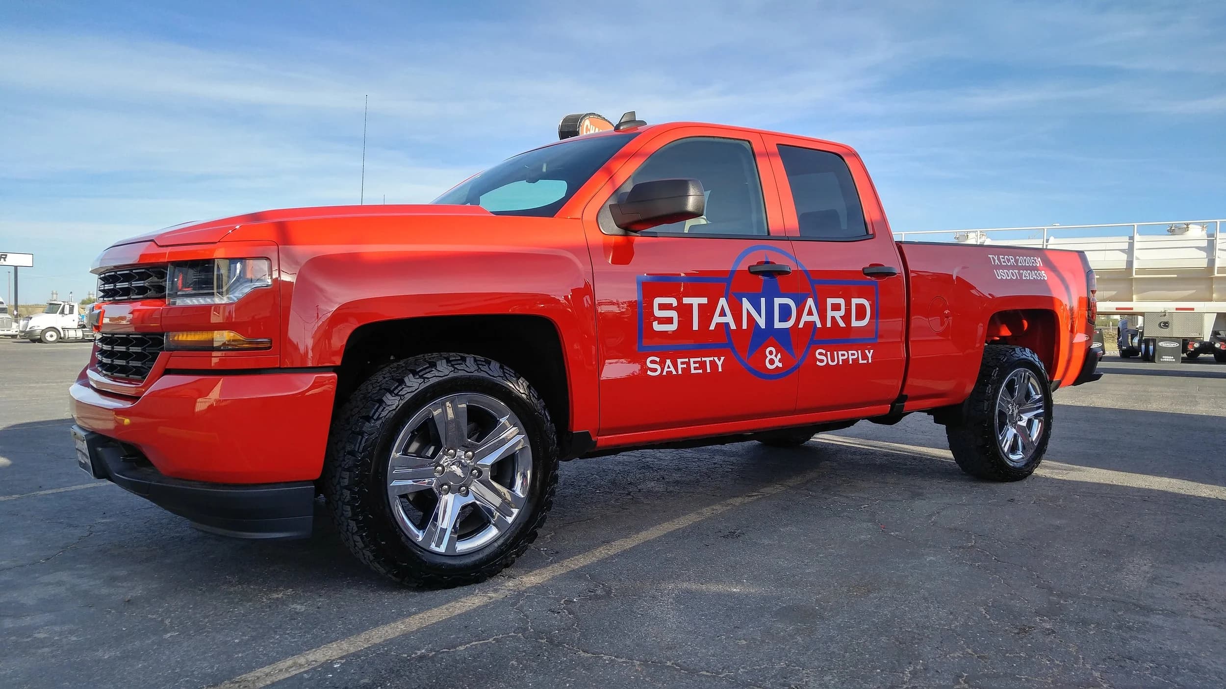 Standard Safety & Supply branded truck