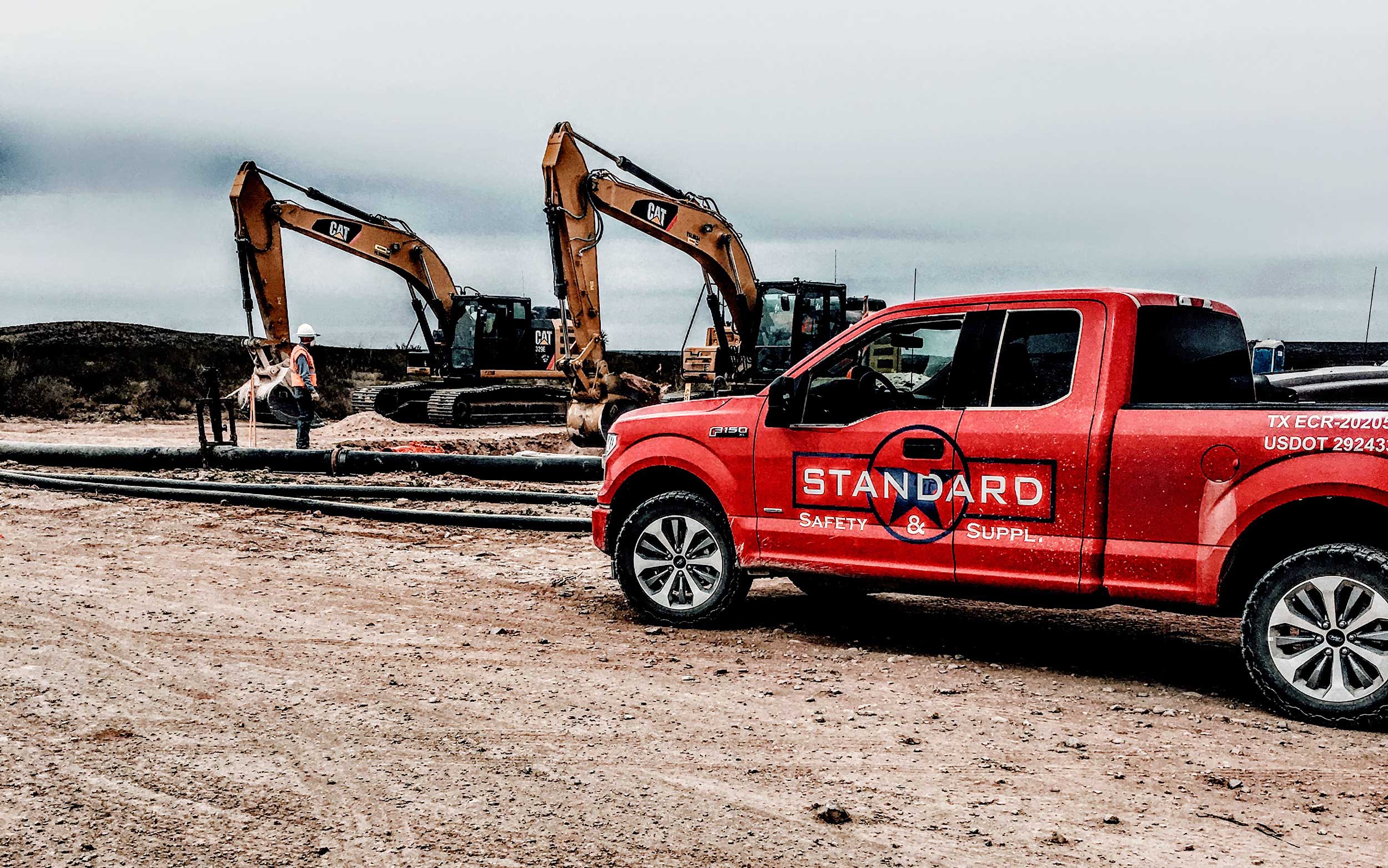 Standard Safety truck on job site
